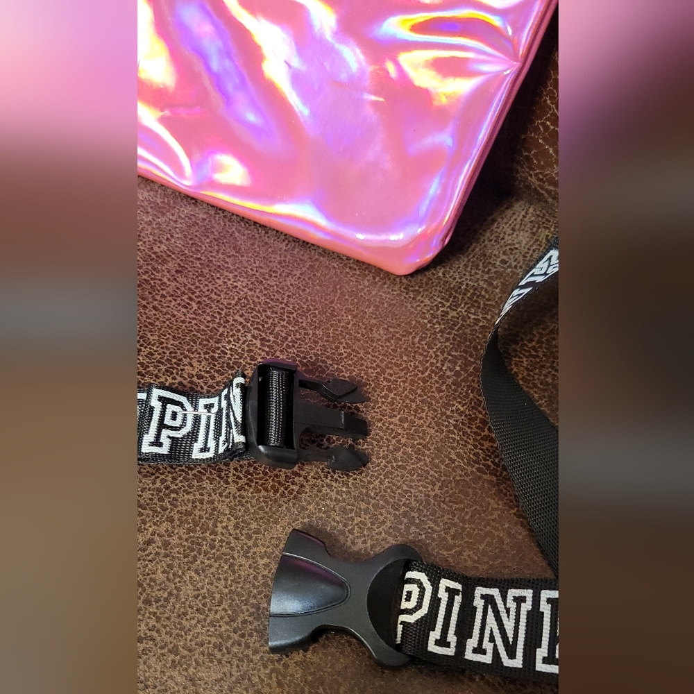 "Pinkish" Iridescent Fanny Pack, Pink-like, N0T Victoria's Secret (400) - Picture 4 of 8